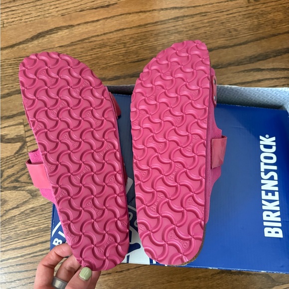 Birkenstock Uji Suede NEW IN BOX Pink Slide Sandal Womens 9 - Picture 4 of 5